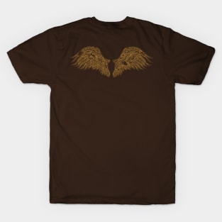 WildWings brown Tan wings on Back of Shirt T-Shirt